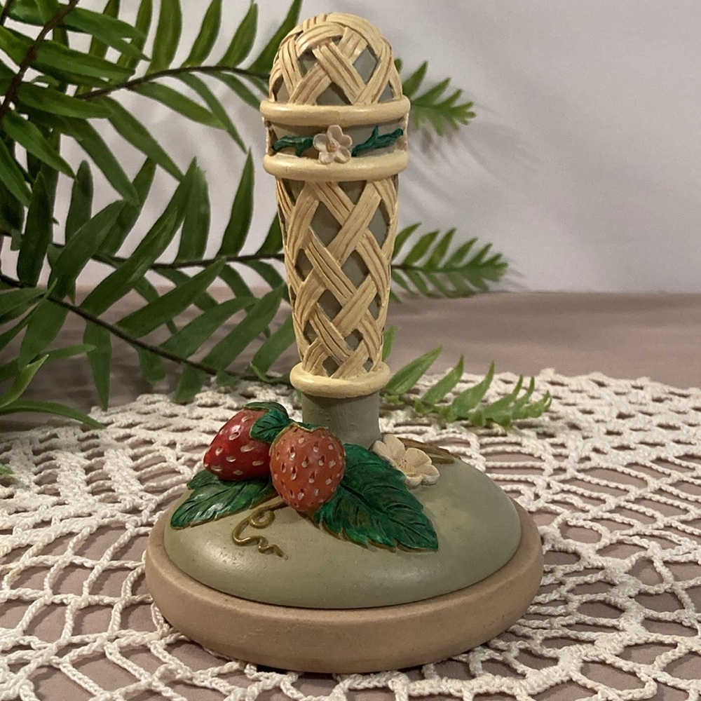 Vintage Strawberry Design Cookie Stamp Brown Bag Cookie Art 1995 - Picture 10 of 15